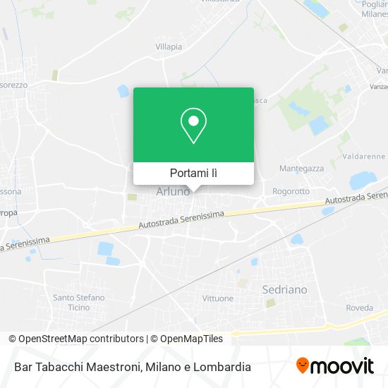 Mappa Bar Tabacchi Maestroni