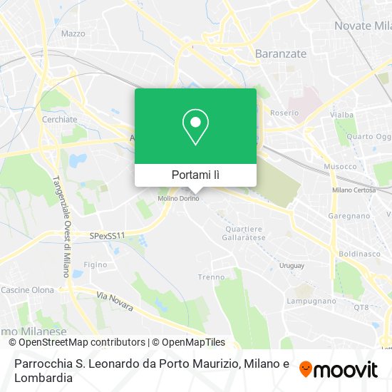 Mappa Parrocchia S. Leonardo da Porto Maurizio
