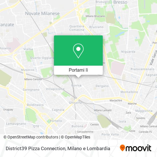 Mappa District39 Pizza Connection