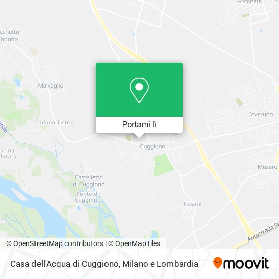 Mappa Casa dell'Acqua di Cuggiono
