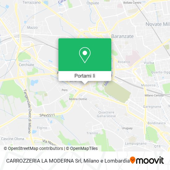 Mappa CARROZZERIA LA MODERNA Srl