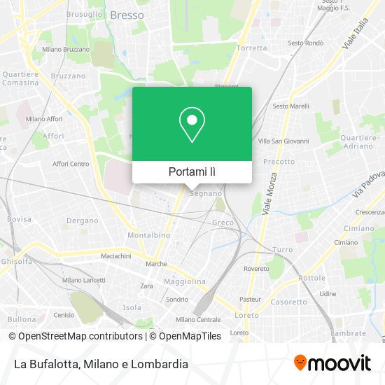 Mappa La Bufalotta