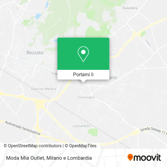 Mappa Moda Mia Outlet
