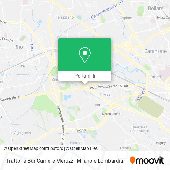 Mappa Trattoria Bar Camere Meruzzi