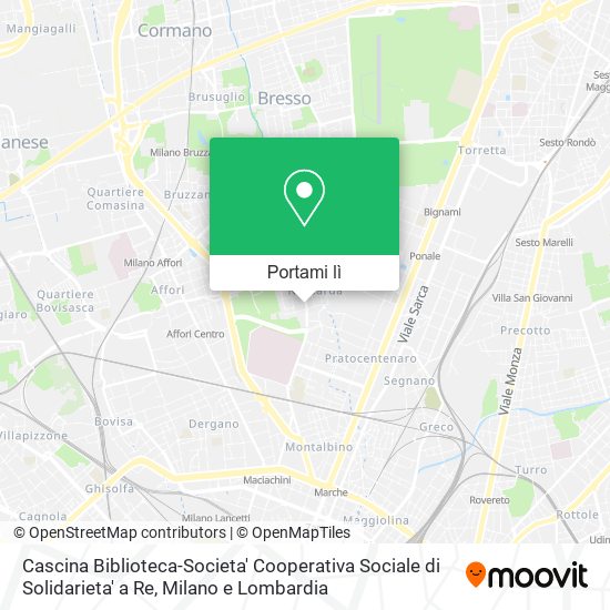 Mappa Cascina Biblioteca-Societa' Cooperativa Sociale di Solidarieta' a Re