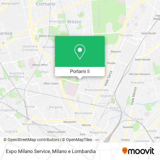 Mappa Expo Milano Service
