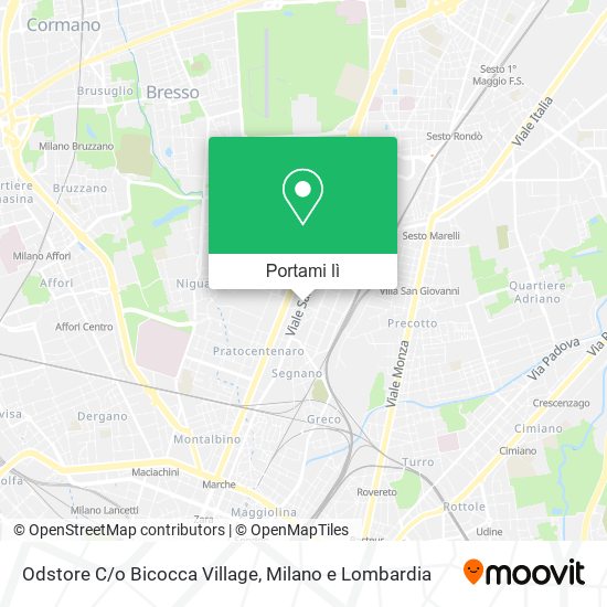Mappa Odstore C/o Bicocca Village