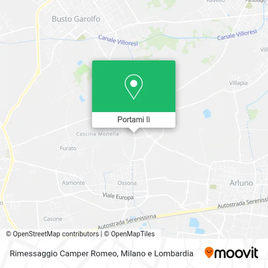 Mappa Rimessaggio Camper Romeo