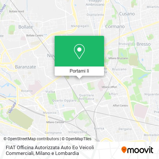 Mappa FIAT Officina Autorizzata Auto Eo Veicoli Commerciali