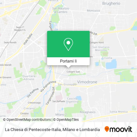 Mappa La Chiesa di Pentecoste-Italia