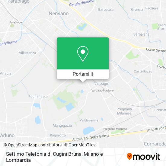 Mappa Settimo Telefonia di Cugini Bruna