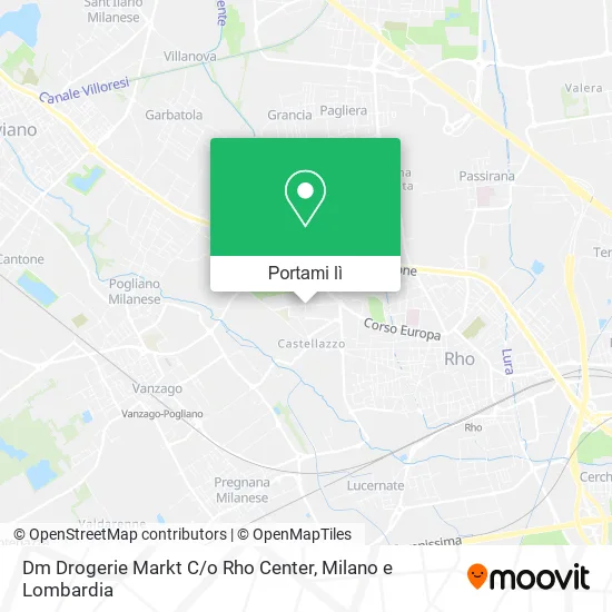 Mappa Dm Drogerie Markt C / o Rho Center