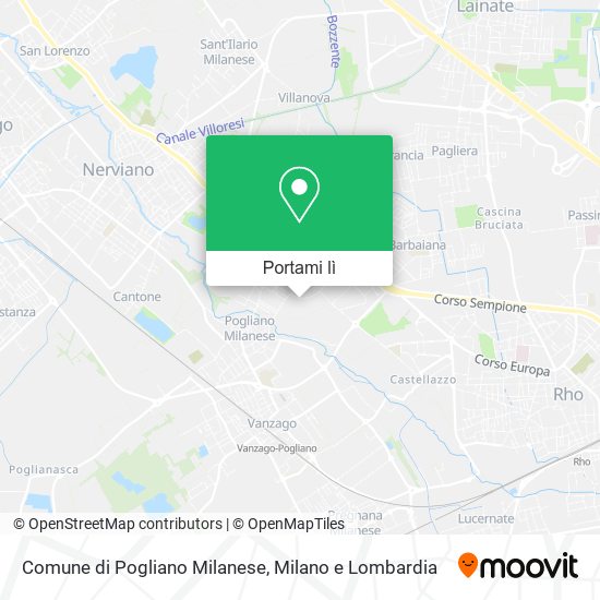 Mappa Comune di Pogliano Milanese
