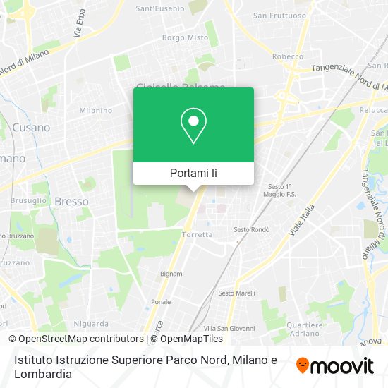 Mappa Istituto Istruzione Superiore Parco Nord