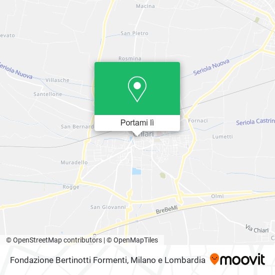 Mappa Fondazione Bertinotti Formenti