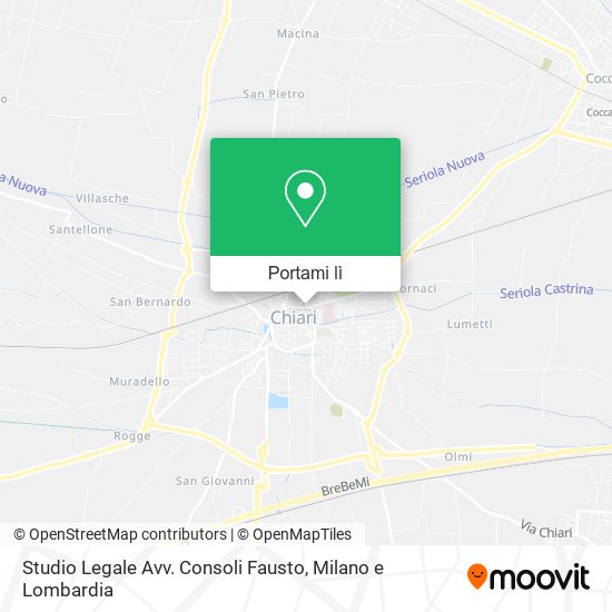 Mappa Studio Legale Avv. Consoli Fausto