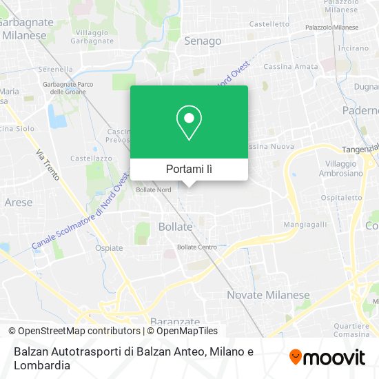 Mappa Balzan Autotrasporti di Balzan Anteo
