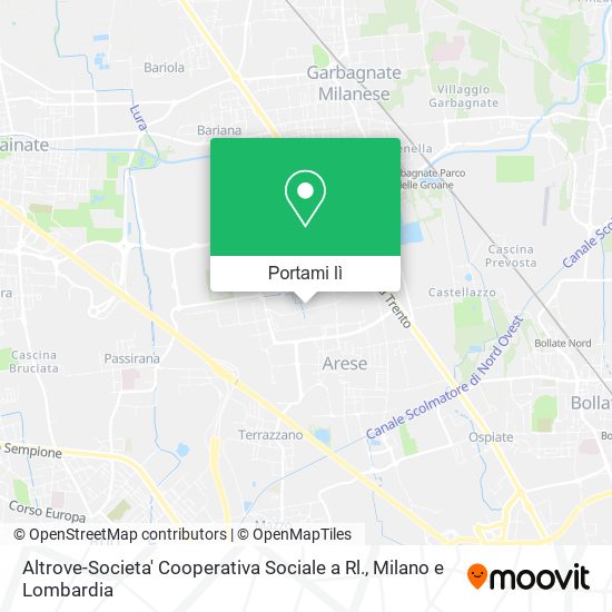 Mappa Altrove-Societa' Cooperativa Sociale a Rl.