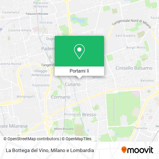 Mappa La Bottega del Vino