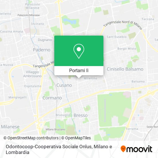 Mappa Odontocoop-Cooperativa Sociale Onlus