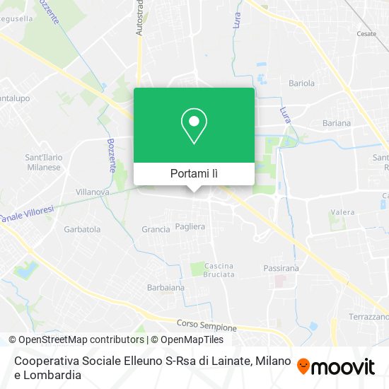 Mappa Cooperativa Sociale Elleuno S-Rsa di Lainate