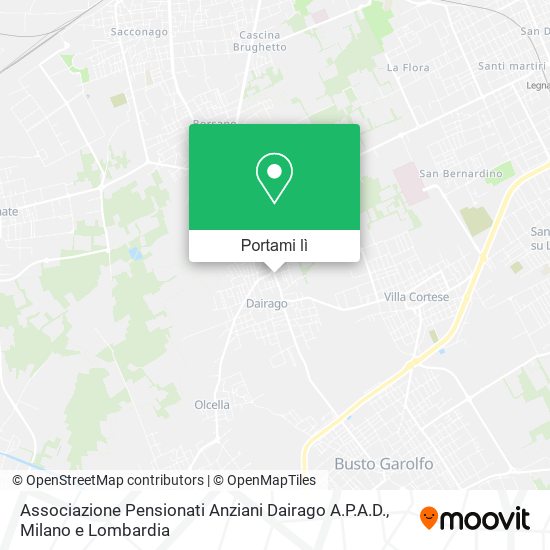 Mappa Associazione Pensionati Anziani Dairago A.P.A.D.