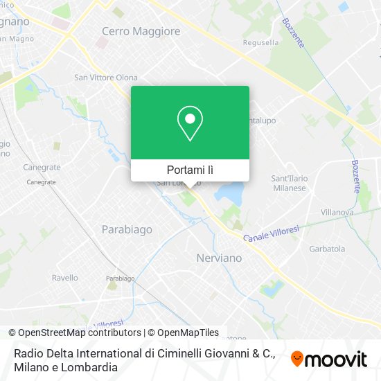 Mappa Radio Delta International di Ciminelli Giovanni & C.