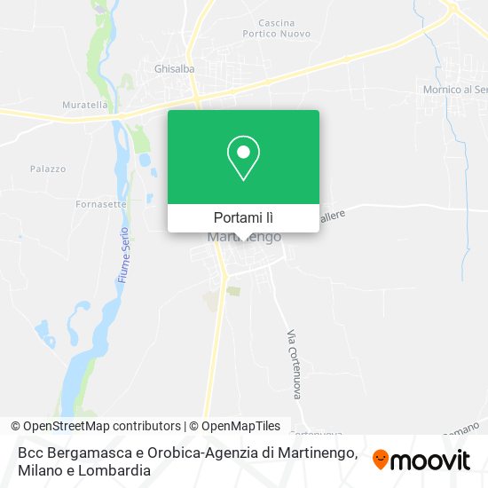 Mappa Bcc Bergamasca e Orobica-Agenzia di Martinengo