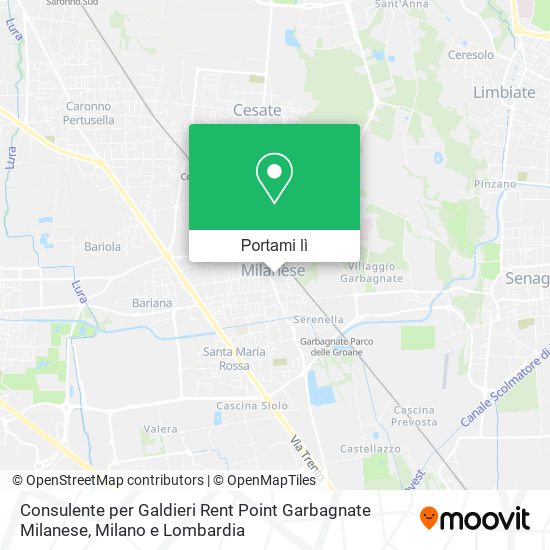 Mappa Consulente per Galdieri Rent Point Garbagnate Milanese