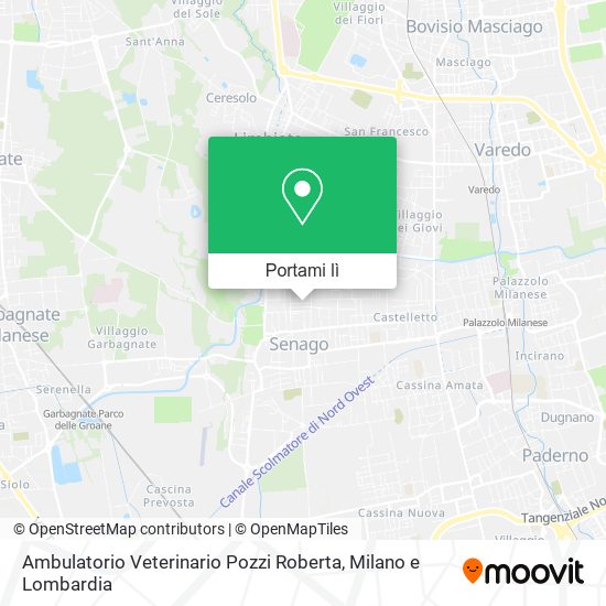 Mappa Ambulatorio Veterinario Pozzi Roberta