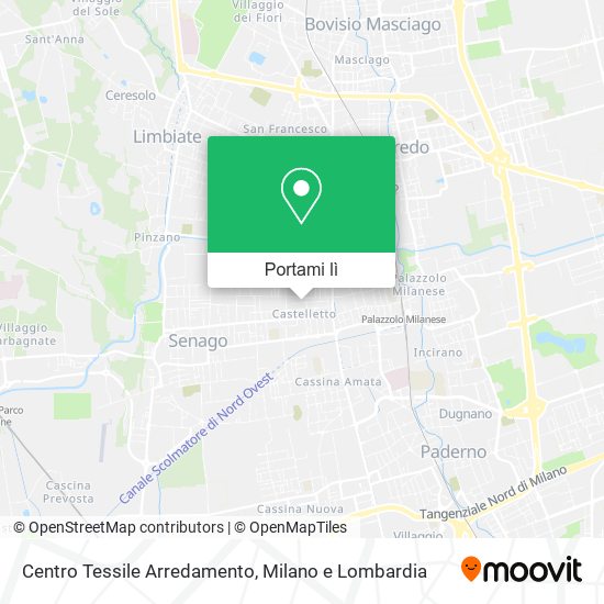 Mappa Centro Tessile Arredamento