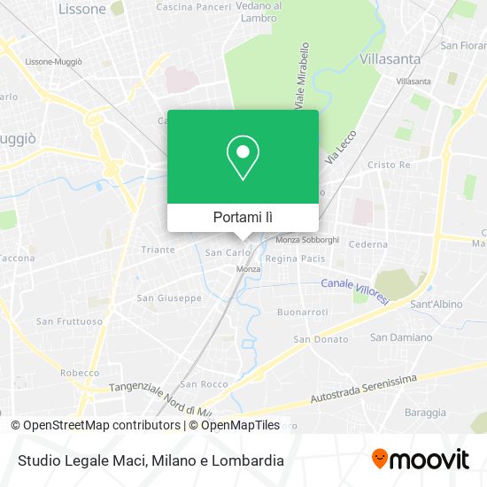 Mappa Studio Legale Maci