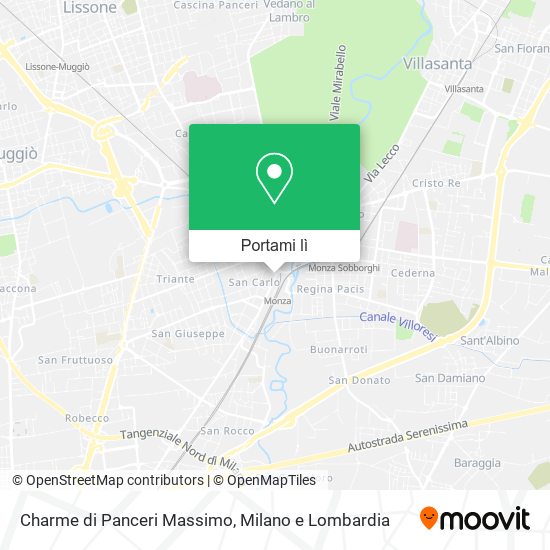 Mappa Charme di Panceri Massimo
