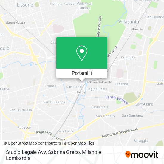 Mappa Studio Legale Avv. Sabrina Greco