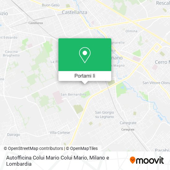 Mappa Autofficina Colui Mario Colui Mario