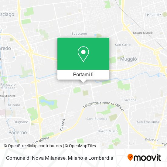 Mappa Comune di Nova Milanese