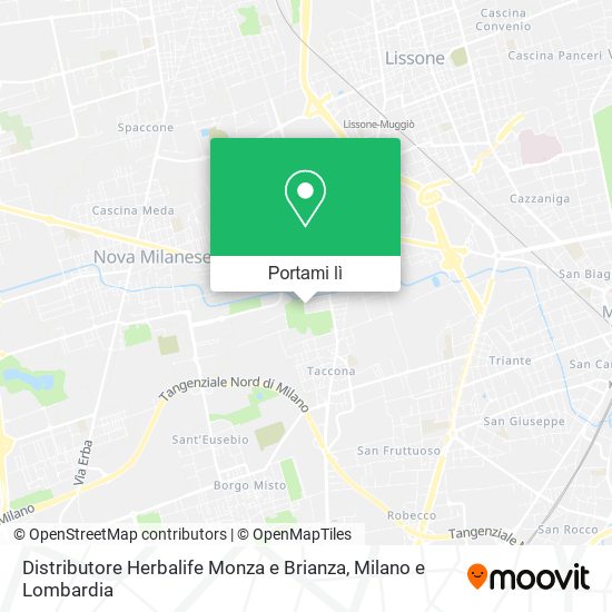 Mappa Distributore Herbalife Monza e Brianza
