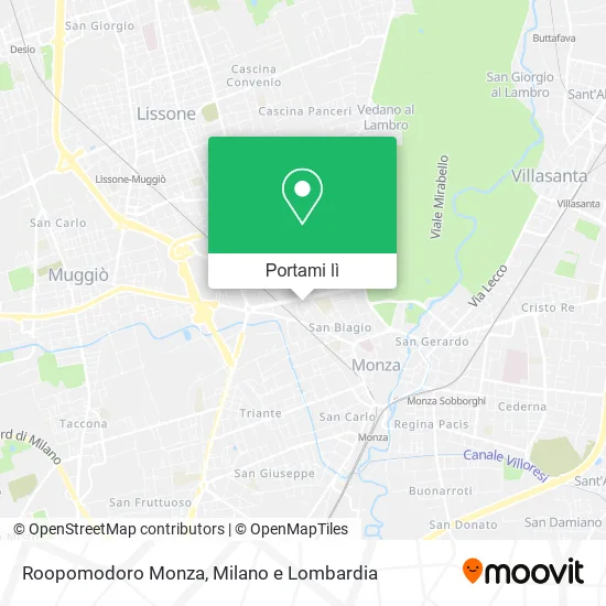 Mappa Roopomodoro Monza