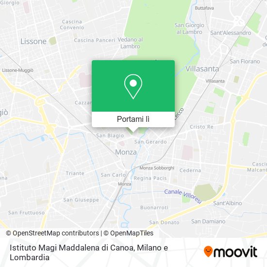 Mappa Istituto Magi Maddalena di Canoa