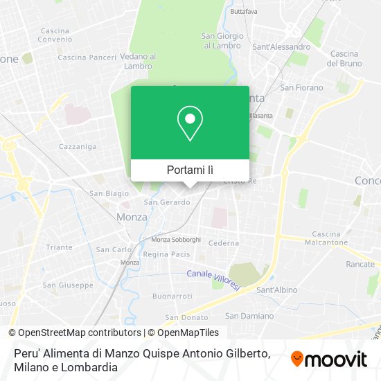Mappa Peru' Alimenta di Manzo Quispe Antonio Gilberto
