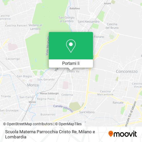 Mappa Scuola Materna Parrocchia Cristo Re