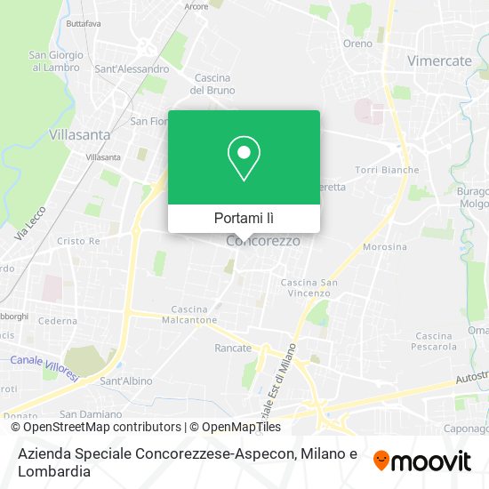 Mappa Azienda Speciale Concorezzese-Aspecon