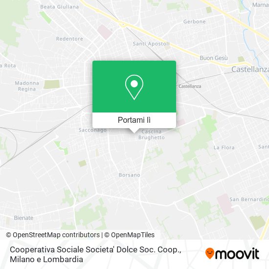 Mappa Cooperativa Sociale Societa' Dolce Soc. Coop.