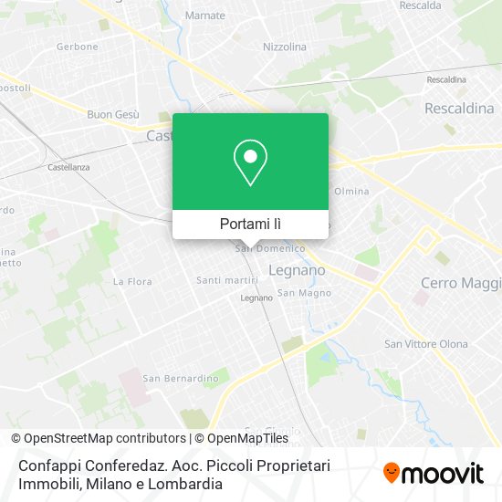 Mappa Confappi Conferedaz. Aoc. Piccoli Proprietari Immobili