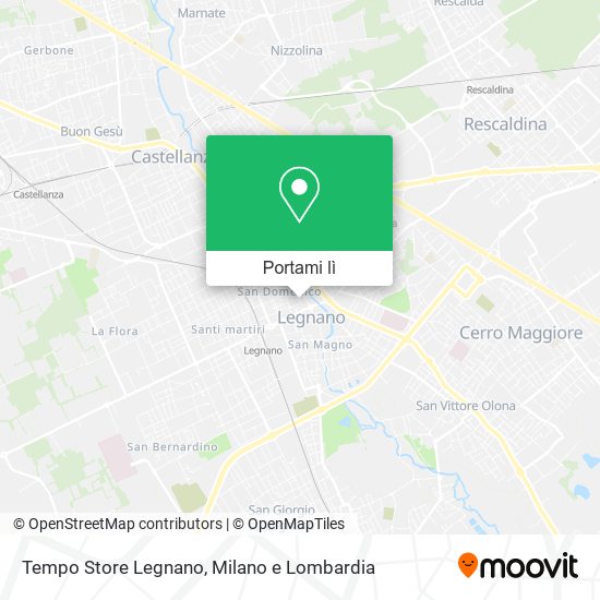 Mappa Tempo Store Legnano