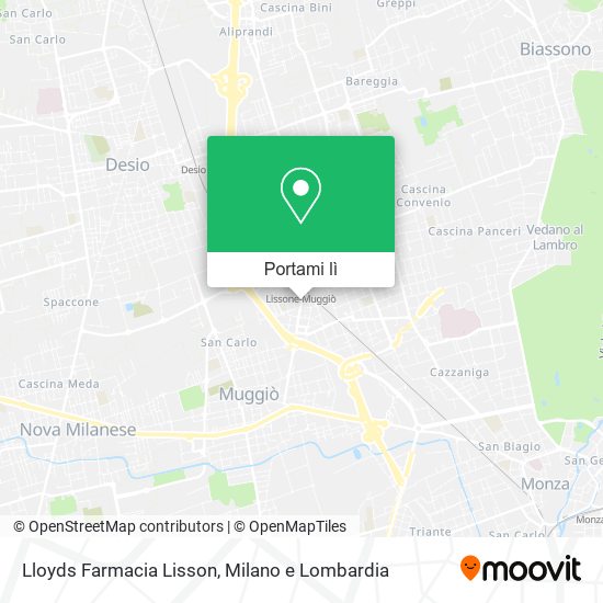 Mappa Lloyds Farmacia Lisson