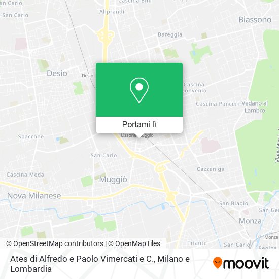 Mappa Ates di Alfredo e Paolo Vimercati e C.