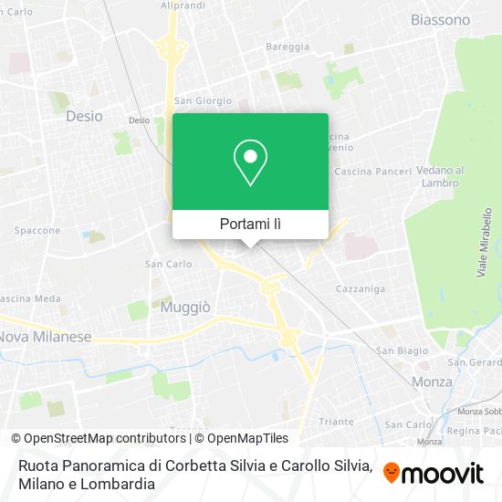 Mappa Ruota Panoramica di Corbetta Silvia e Carollo Silvia