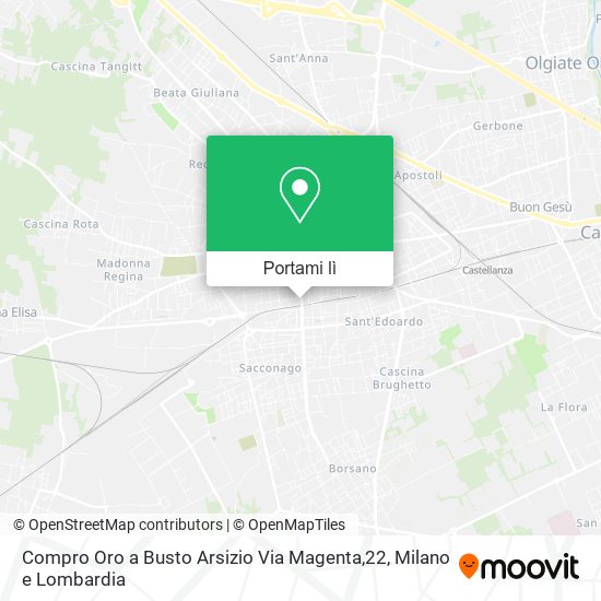 Mappa Compro Oro a Busto Arsizio Via Magenta,22
