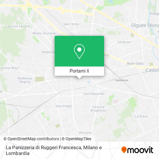 Mappa La Panizzeria di Ruggeri Francesca
